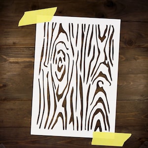 Wood Grain Stencil Reusable DIY Craft Mylar Stencil Scrapbooking Decoupage Texture Stencil