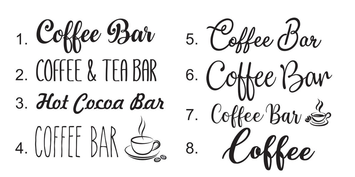Farmhouse Coffee Bar Sign Wooden Coffee Sign Coffee Station Etsy