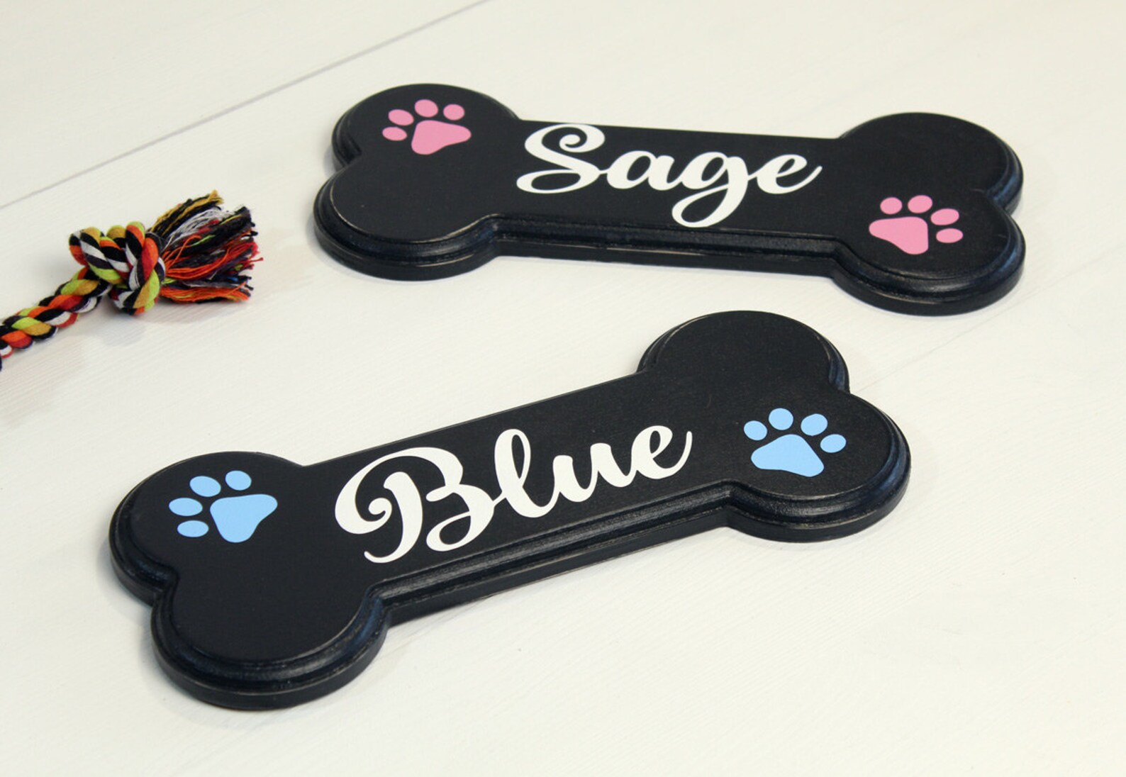 Personalized Dog Name Bone Dog Crate Name Sign Personalized Etsy