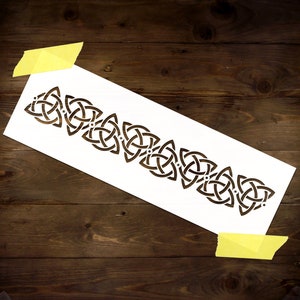 Celtic knot Border Reusable DIY Mylar Stencil Home decor Furniture Stencil Large Wall Stencil for paint