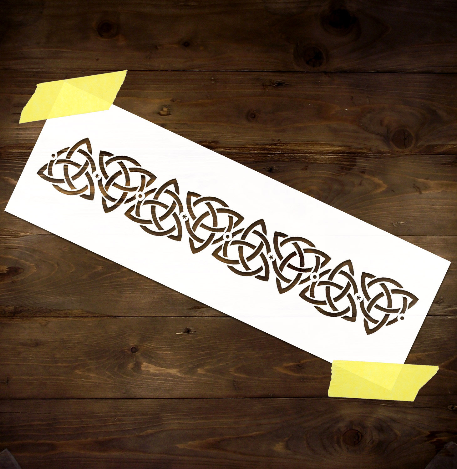 3, 5 TRISKELION SPIRAL STENCIL, Celtic Pattern, Shapes Template