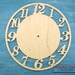 Wooden Round Clock Face 12, Unfinished Clock Face, Wooden Blank Clock ...