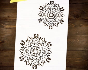 Mandala Stencil Reusable DIY Craft Mylar Big Size Stencil Home decor boho decor indian room decor stencils