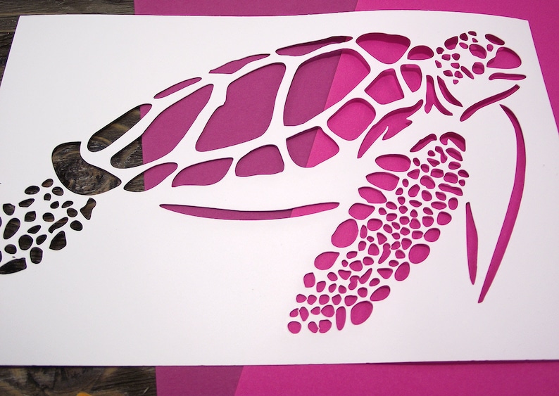 seaturtle stencil seaturtle stencil
