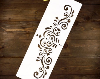 Curve Stencil Reusable DIY Craft Mylar Stencil Home Decor Furniture Stencil large wall stencil for paint repeatable scrapbooking stencil