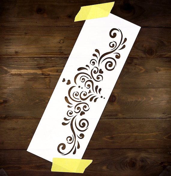 Reusable Plastic Mylar Flower Stencil Pattern / Art Stencil / Craft