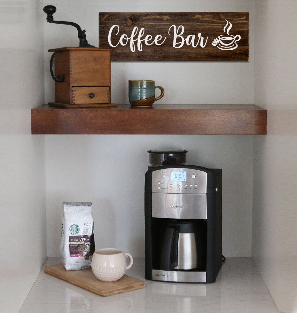 Farmhouse Coffee Bar Sign small Wooden Coffee Sign 14x6 Etsy