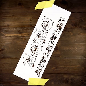 Floral Laces Reusable DIY Craft Mylar Stencil Home decor Furniture Large Wall Stencil for Paint