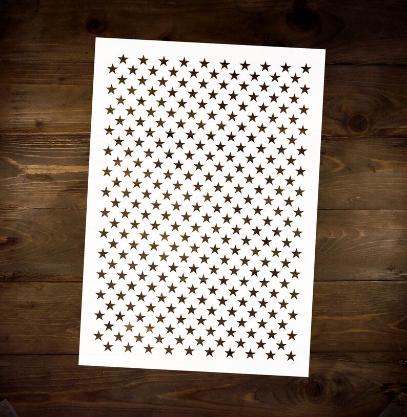 Tiny Stars Pattern Stencil Reusable DIY Craft Mylar Stencil - Etsy