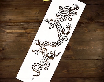 Chinesische Drachen Schablone Wiederverwendbare DIY Handwerk Mylar Schablone chinesische Kunst orientalische Wohnkultur Wandschablone für Lackzeichnung Schablone