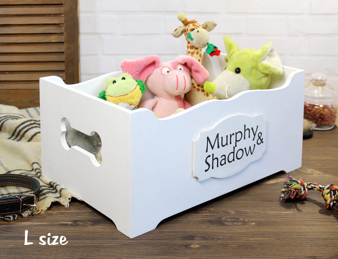 Dog Toy Box Personalized for Small and Medium Dog With Short Etsy