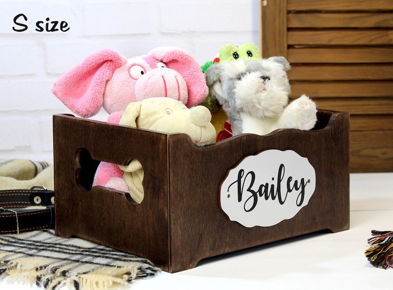 Dog Toy Box Personalized for Small and Medium Dog With Short Etsy