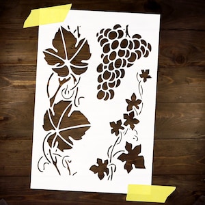 Grapevine Stencil Reusable DIY Craft Mylar Stencil For Paint Floral Home Decor Furniture Wall Stencil