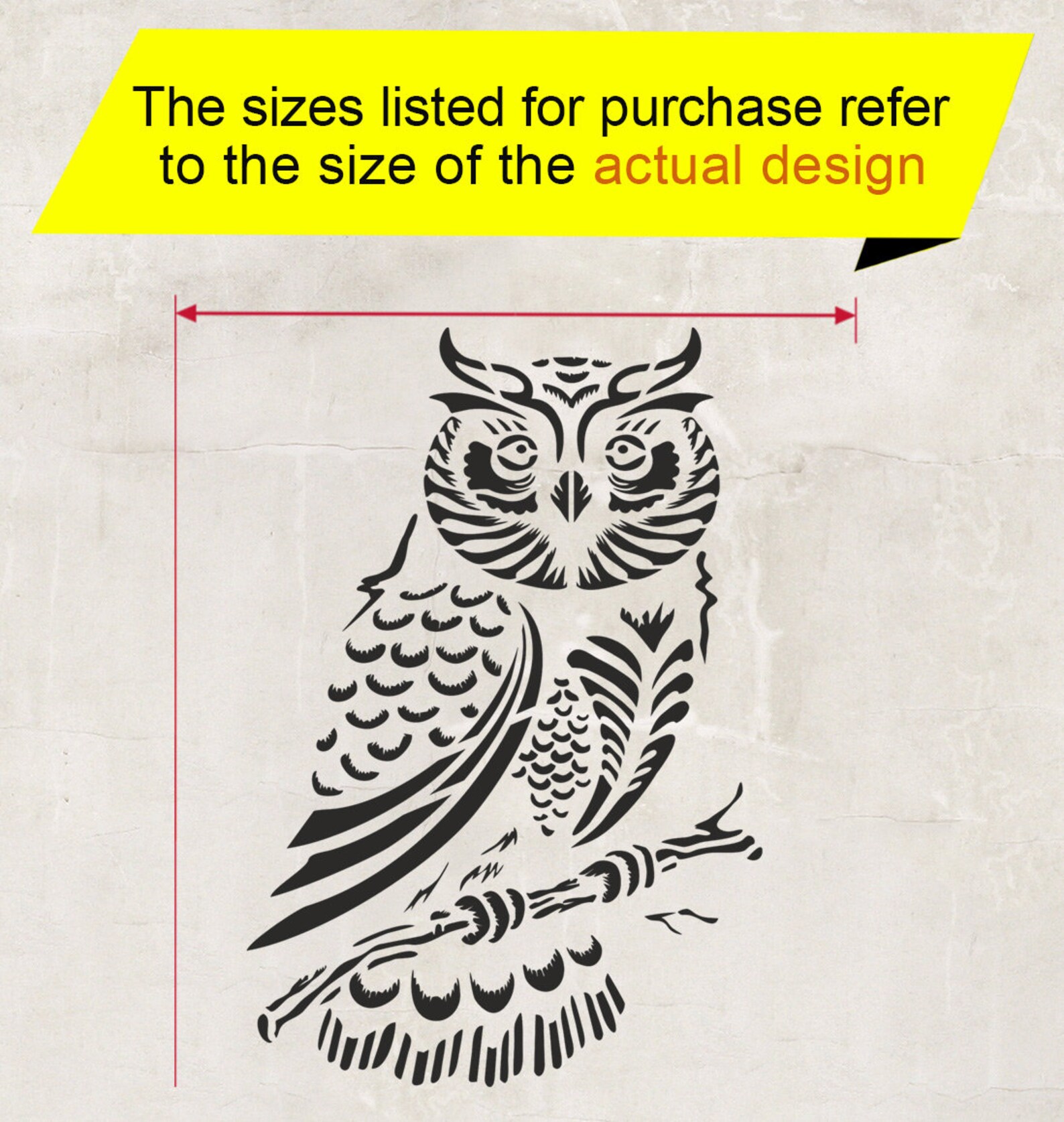 Owl Stencil Reusable DIY Craft Mylar Stencil for Paint Home - Etsy