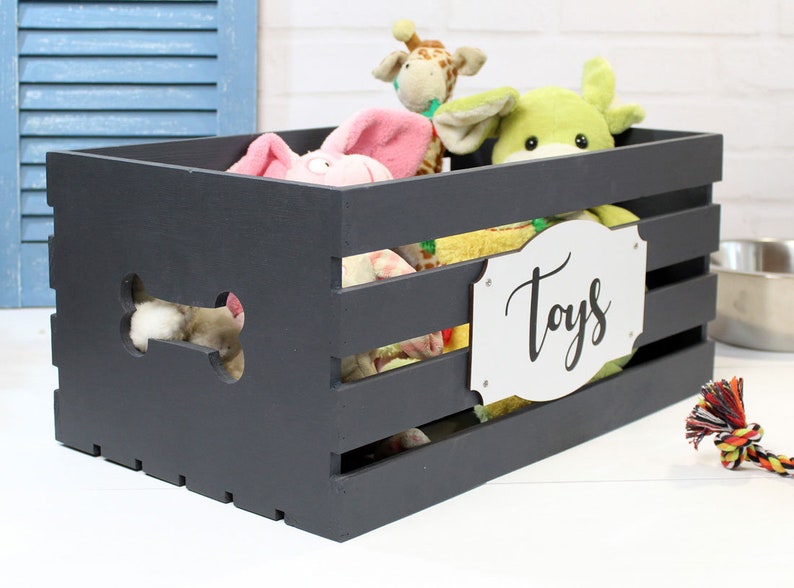 Dog Toy Box Personalized for Small and Medium Dog Toy Storage Etsy