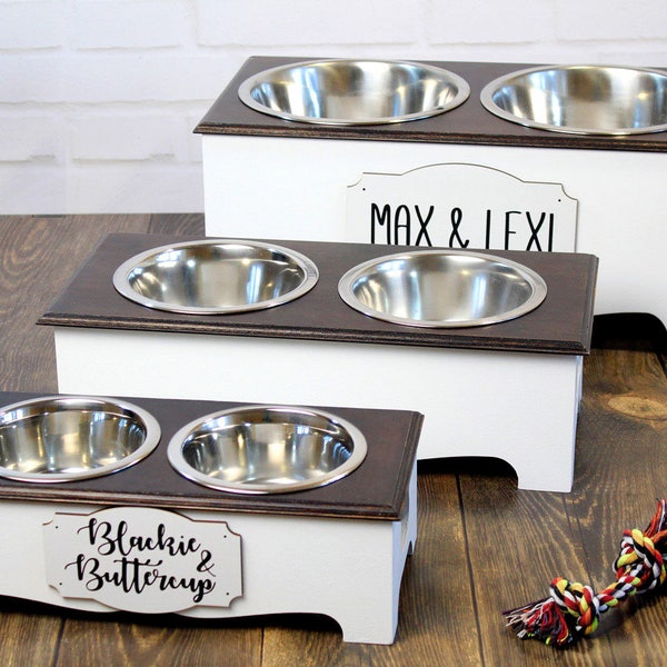 Dog Feeding Station With Storage Etsy