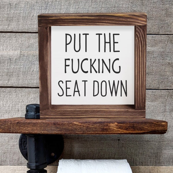 Put the Seat Down Etsy