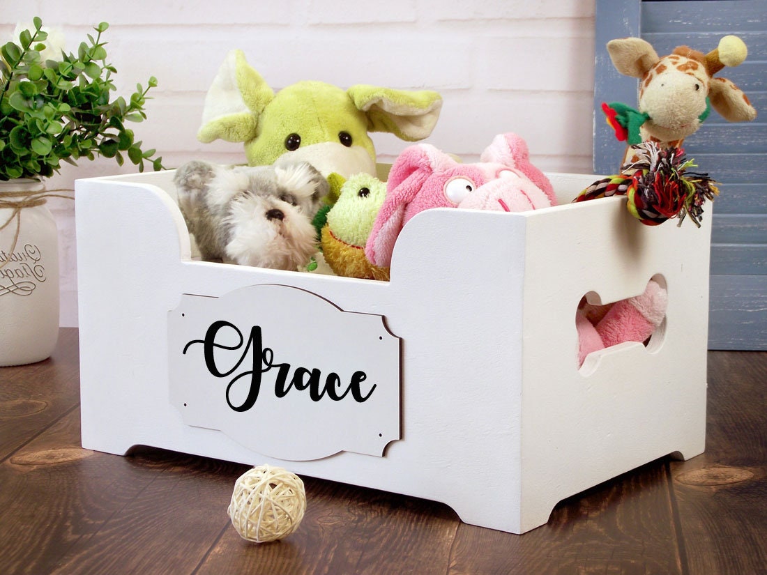 Dog Toy Box Personalized for Small and Medium Dog Toy Storage Etsy