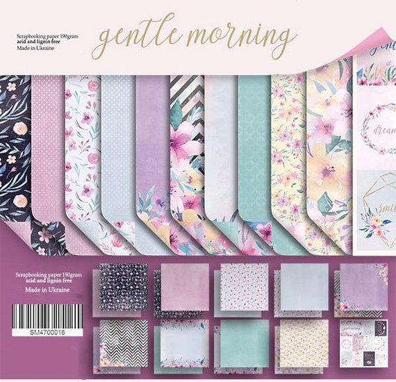 8/" x 8/" scrapbooking paperpad cardstock Purr Purr 10 designs x 2 sheets 190gsm