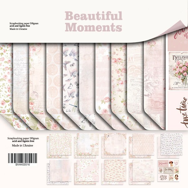 Scrapbook Paper Kit Double Sided 8x8 NONDIGITAL Etsy