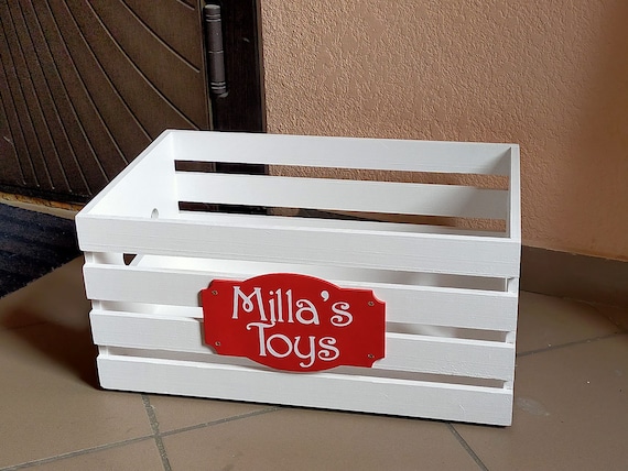 Toy Baskets for Large Dogs, Dog Toy Box, Dog Crate Furniture, Dog Toys Box,  Wooden Toy Storage Bins 