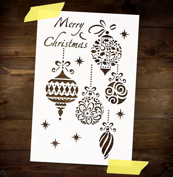 Durable Christmas Stencil Design Walking in a Winter Wonderland Stencil