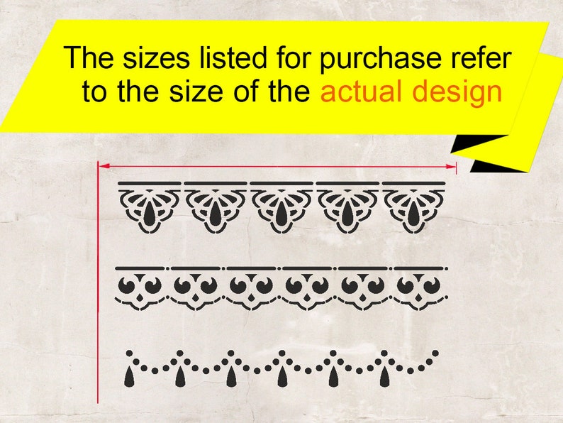 Delicate Lace Stencil Reusable DIY Craft Mylar Stencil for Etsy