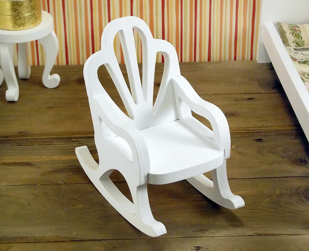 1:6 scale Doll Rocking chair Barbie Furniture for Dollhouse | Etsy