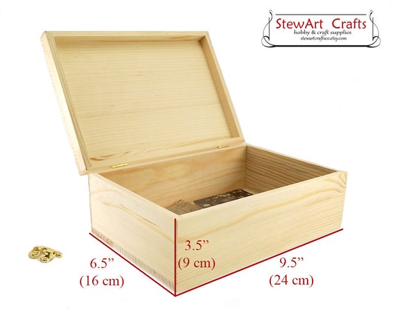 unfinished wood memory box