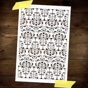 Baroque Pattern Stencil Reusable DIY Craft Big Mylar Stencil Oriental Arabic Pattern Home Decor Wall Decor Furniture Stencil