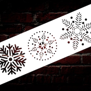 Snowflakes Stencil Reusable DIY Mylar Stencil Christmas Home Decor Large Wall Stencil for paint
