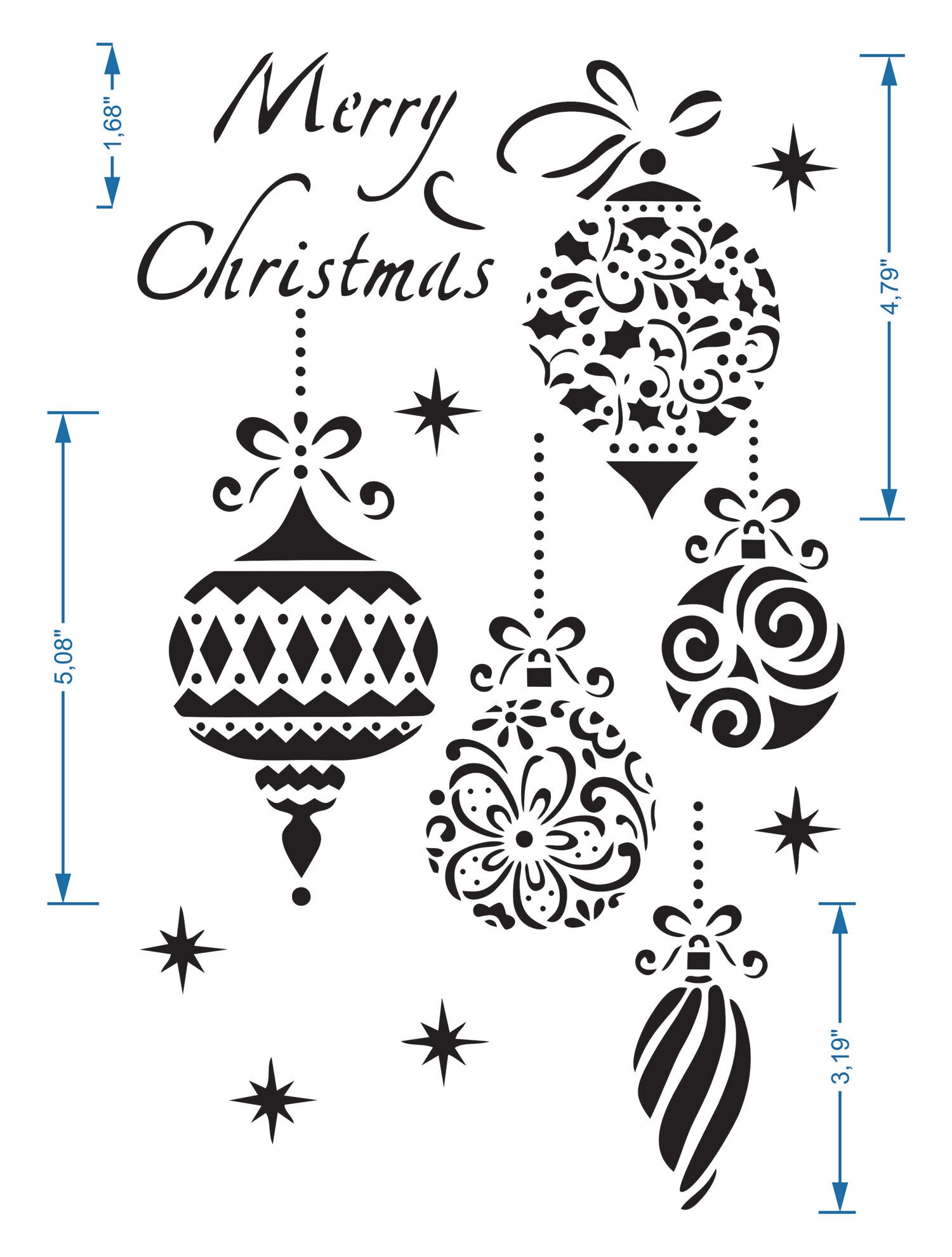 merry-christmas-stencil-reusable-diy-craft-big-mylar-stencil-etsy
