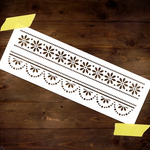 Lace Stencil Reusable DIY Craft Mylar Stencil Furniture decor Wall border Drawer Scrapbooking decoupage Stencil for paint
