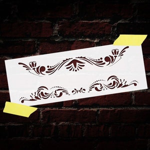 Filigrana Border Stencil Riutilizzabile DIY Mylar Stencil Home Decor Wall Furniture Cassetto Painting Stencil