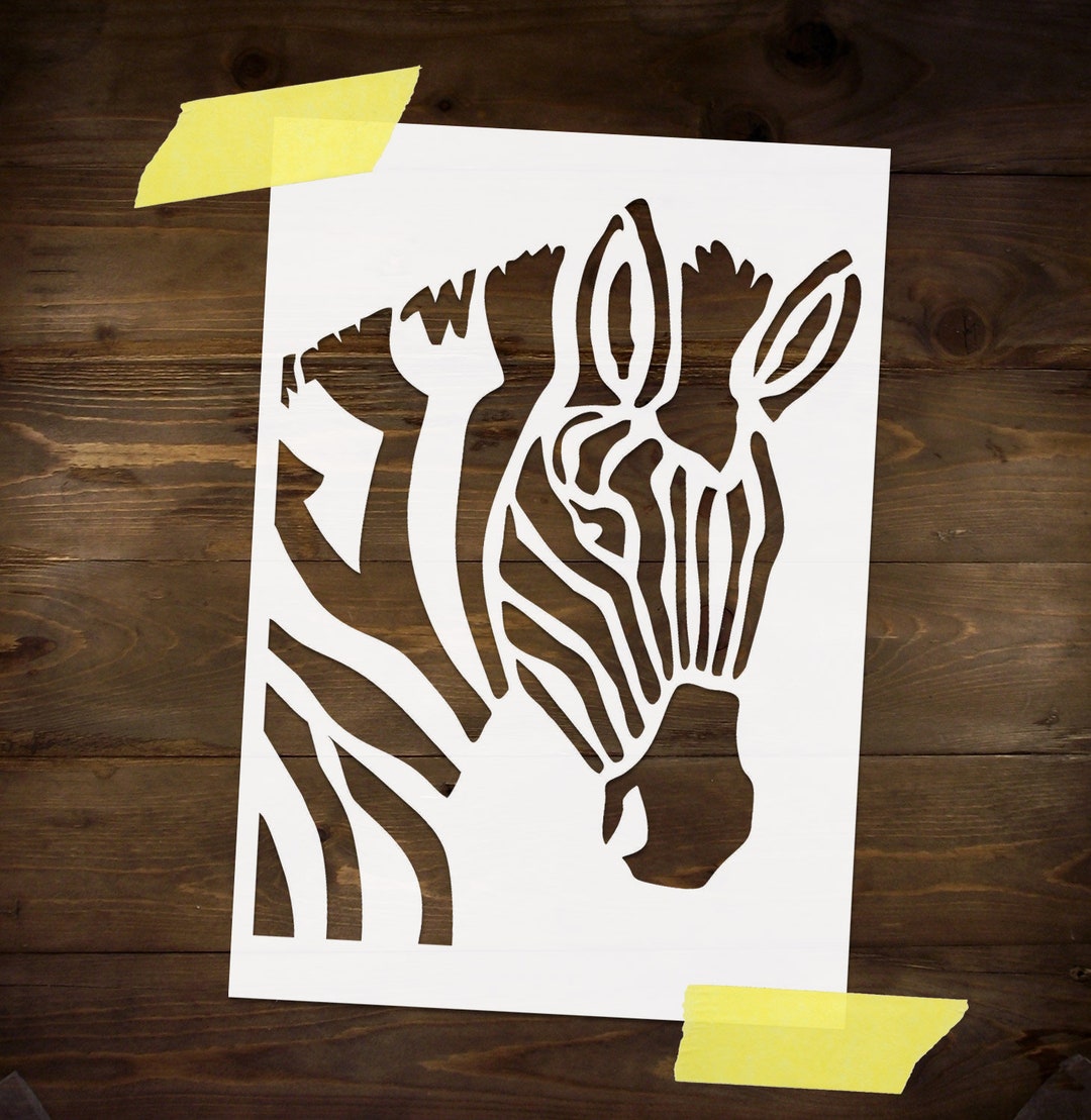 Zebra Stencil Reusable DIY Craft Mylar Stencil for Paint Home Decor ...
