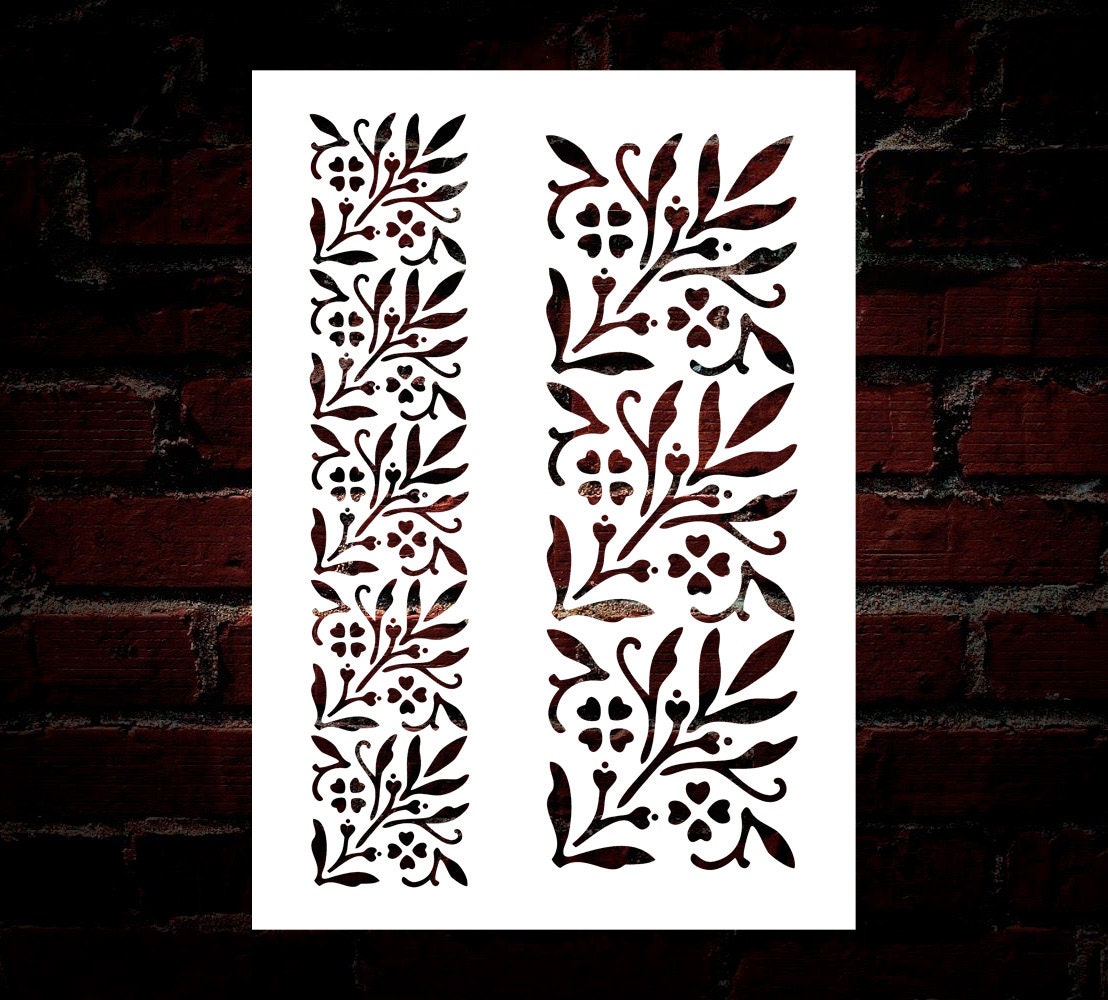 Decorative Stencils: French, wall stencils, Islamic stencil, flower —  Stencil Me Pretty