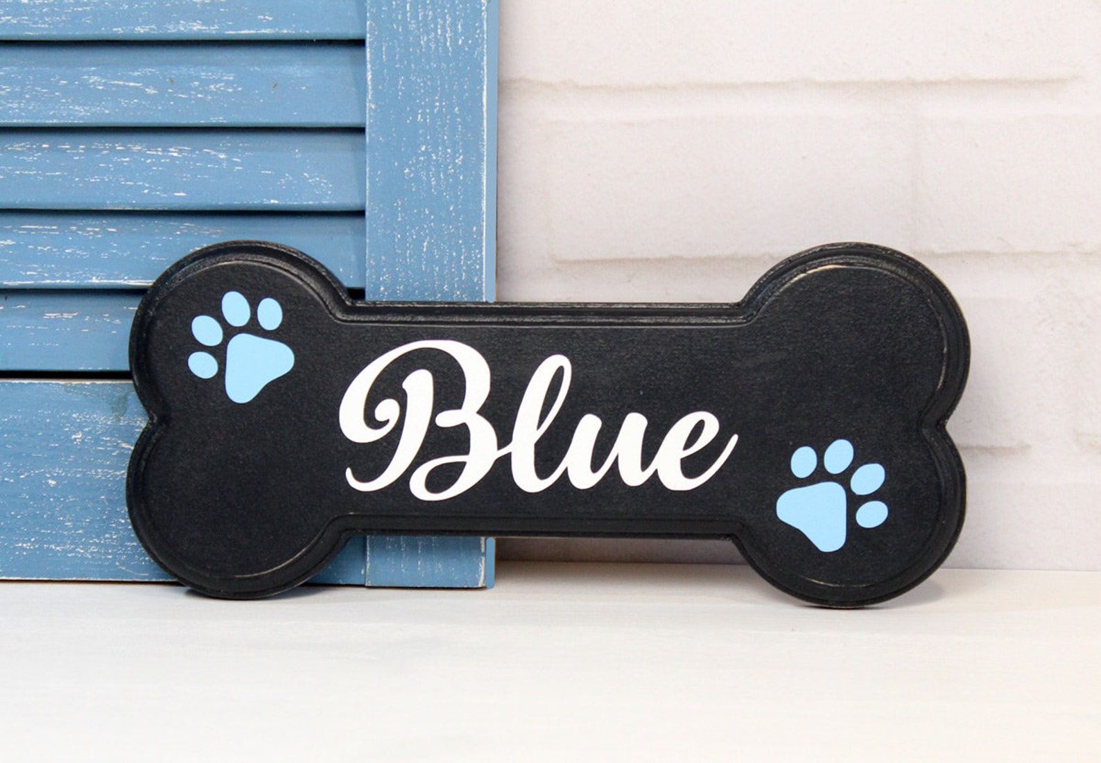 Personalized Dog Name Bone Dog Crate Name Sign Personalized Etsy