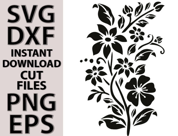 Floral Stencil SVG Cut file by Creative Fabrica Crafts · Creative
