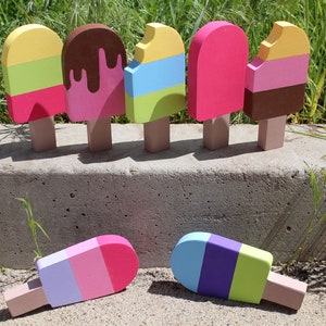 Popsicle Summer Fun decor for Summer tiered tray