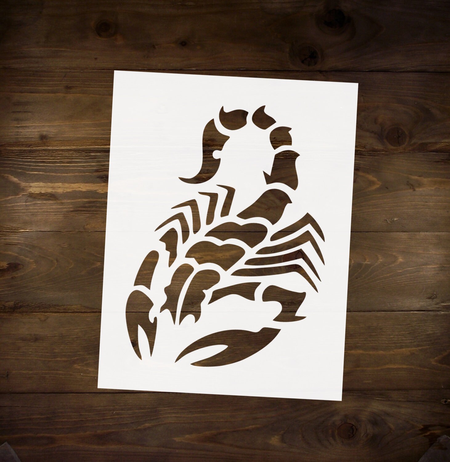 Scorpio Stencil Reusable DIY Craft Mylar Stencil Home Decor - Etsy