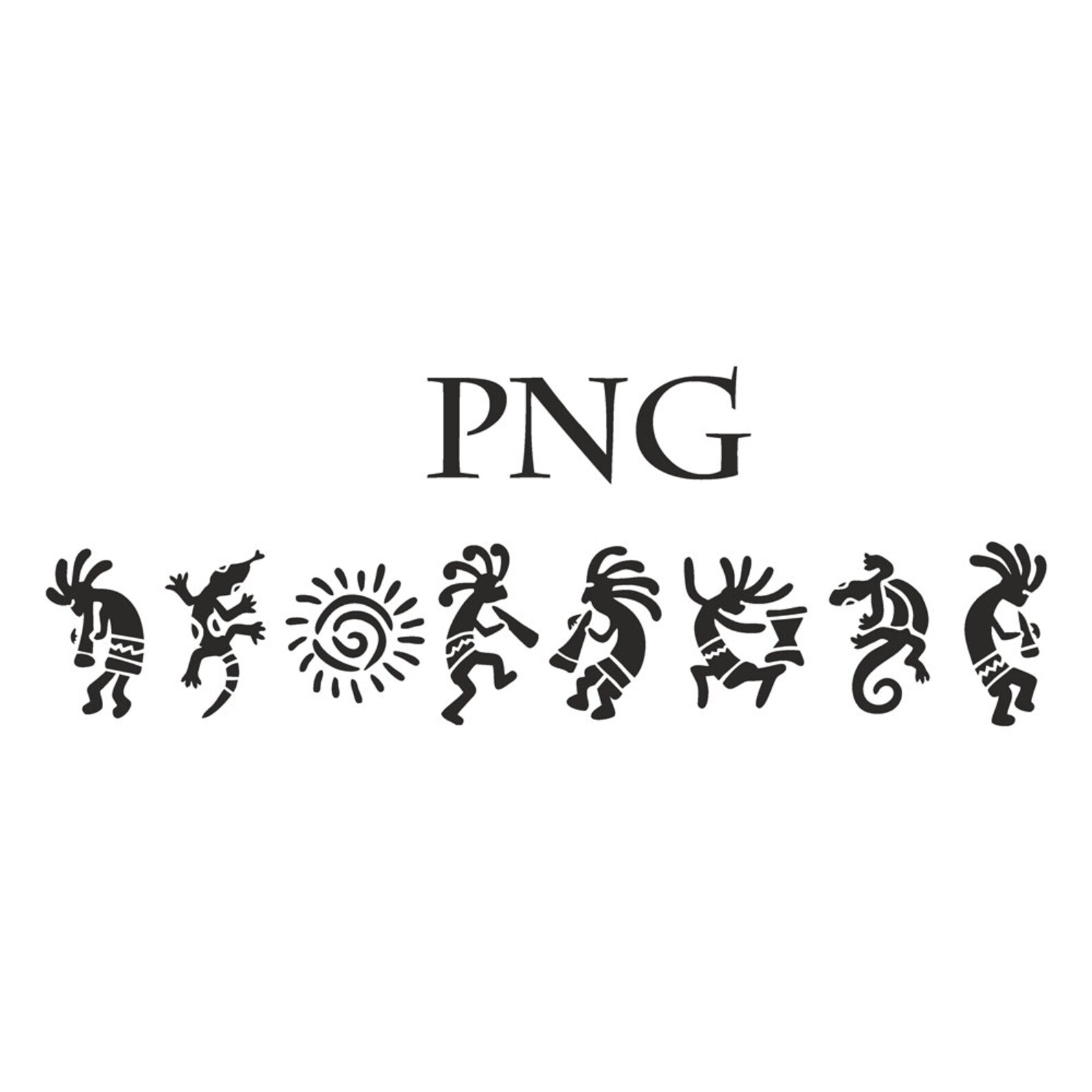 Kokopelli Digital Stencil Template SVG DXF EPS Png Files for - Etsy