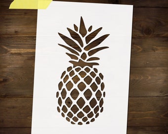 Pineapple Stencil Reusable DIY Craft Mylar Stencil For Paint Home Decor Large Wall Stencil