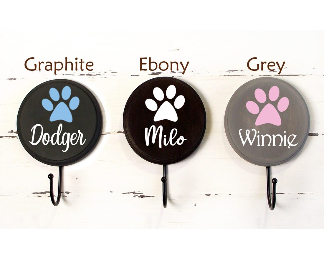 Custom Small Dog Leash Holder Wall Hanging Dog Signs Etsy