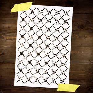 Trellis Pattern Stencil Reusable DIY Craft Mylar Stencil For Paint Home Decor Furniture Large Wall Stencil