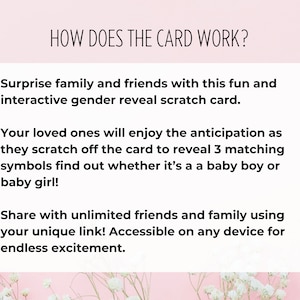 Gender Reveal Scratch Card, Digital Girl Scratch Card Game, Gender Reveal Idea, Digital Gender Announcement, Its a Girl, Having a Girl image 6