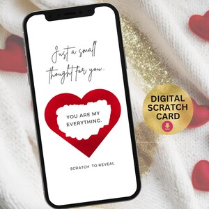 Valentine’s Day Digital Scratch Card, Will You Be My Valentine Card, Valentines Card for Her, Him, Wife, Husband, Instant Download Ecard