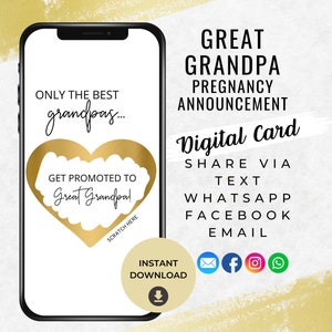 Gratta e Vinci per Annuncio di Gravidanza del Bisnonno, Biglietto Digitale, Promosso a Bisnonno, Diventerò Bisnonno, Annuncio di Nascita