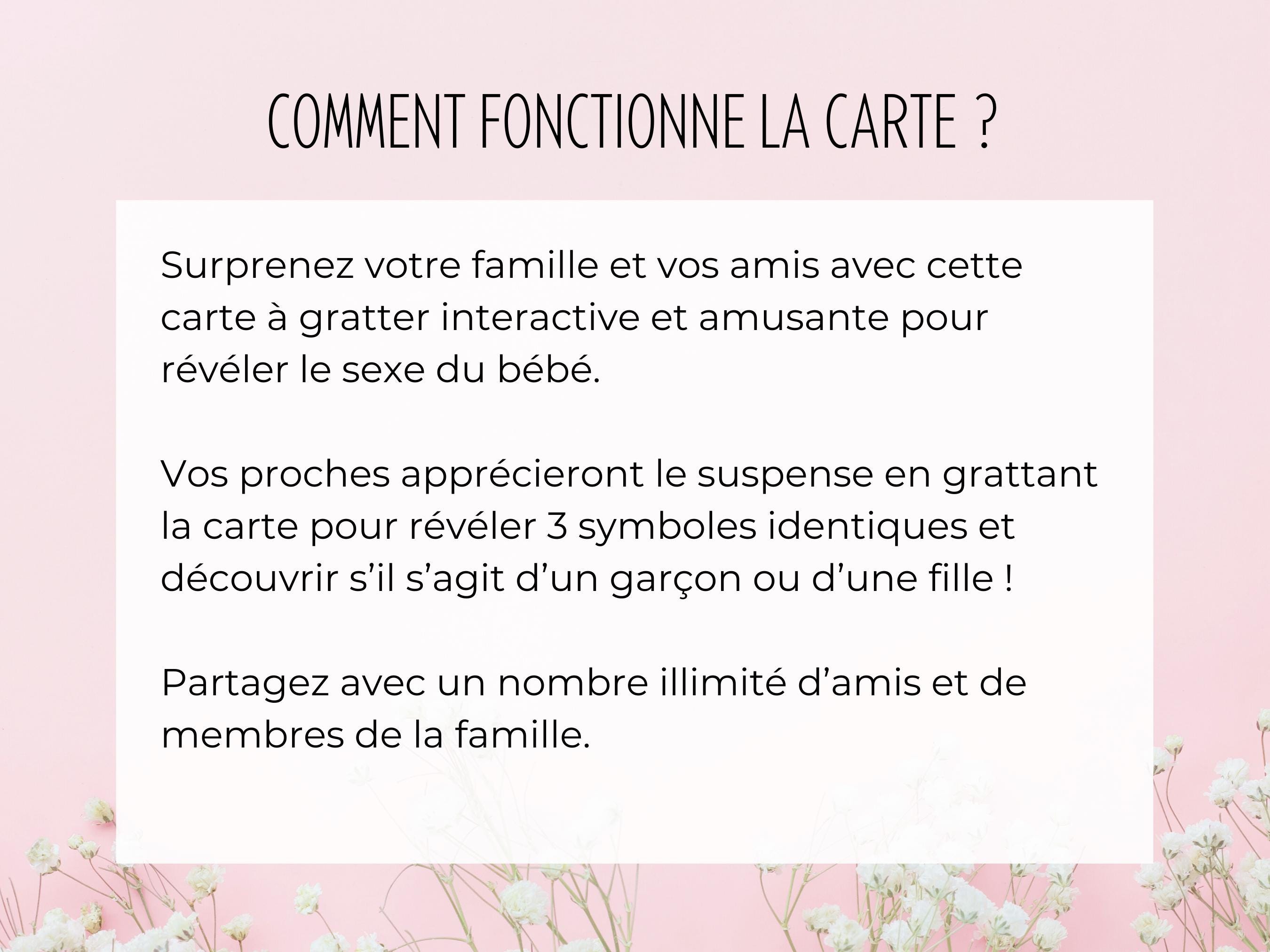 Carte Révélation Bébé "C'est Une Fille" - En Bois, Neuve, Pour Annoncer Le Sexe