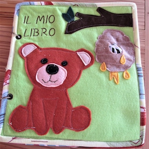QUIET BOOK, Montessori sensory book, cloth book
