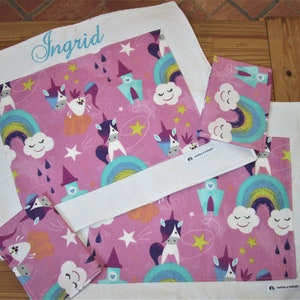 Personalized AMERICAN PLACEMATS, breakfast placemats, snack placemats